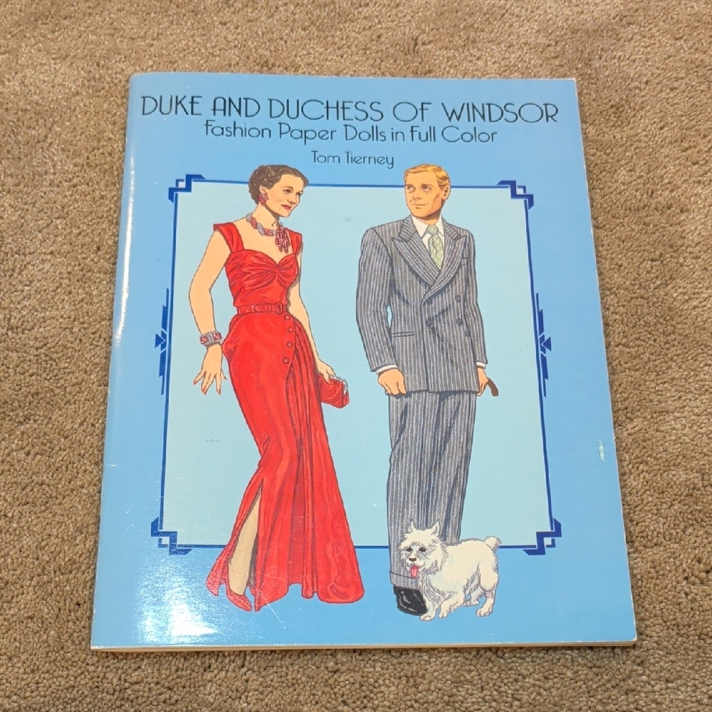 Duke and Duchess of Windsor Fashion Paper Dolls Book